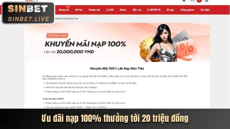 Ưu đãi nạp tiền lần đầu fiv88